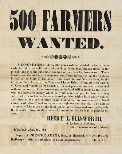 500 Farmers Wanted