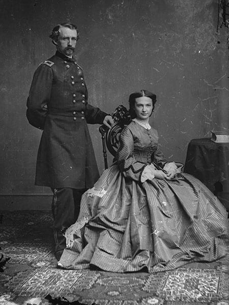 George Armstrong Custer And Elizabeth Bacon Custer Brady Handy