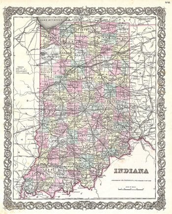 Indiana map
