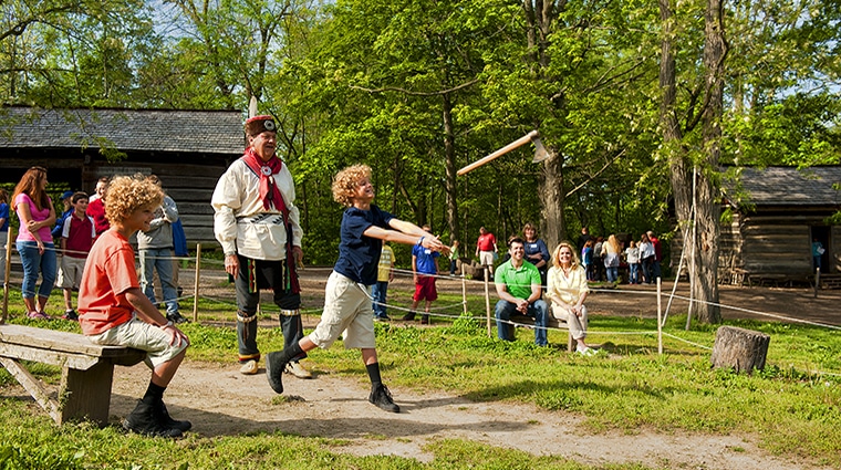 Lenape Indian Camp - Tomahawk Throwing