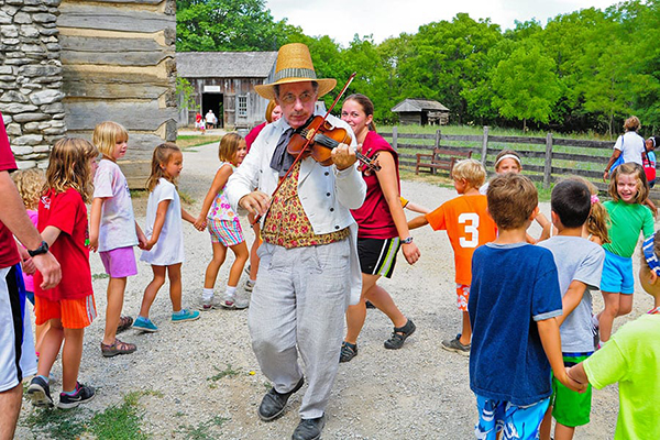 dancing in 1836 Prairietown