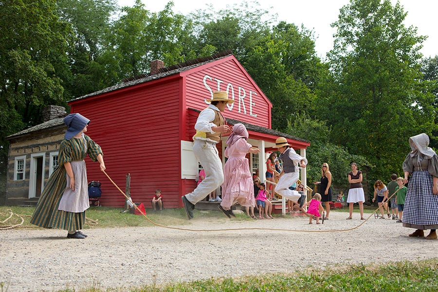 jump rope in 1836 Prairietown