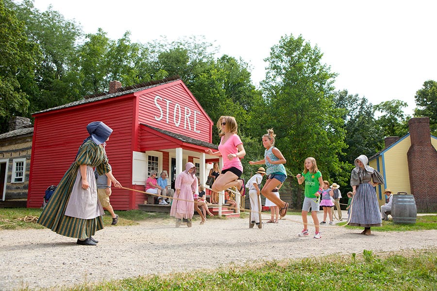 jump rope in 1836 Prairietown
