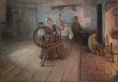 Spinning By Firelight (1894) By Henry Ossawa Tanner, Yale University Art Gallery, Leonard C Hanna, Jr Class Of 1913 Fund