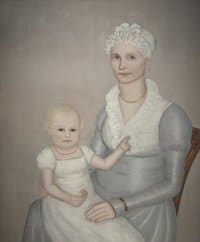 Mrs Wilbur Sherman And Daughter Sarah By Ammi Phillips 1815