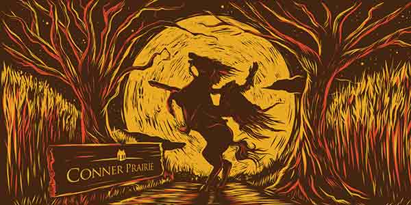 Sun King - Conner Prairie Growler Label 2019