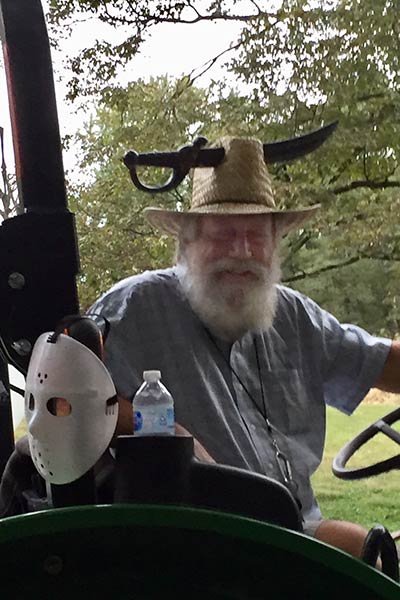 Gene at hayride