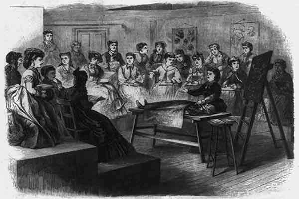 1800s women in the late Women in