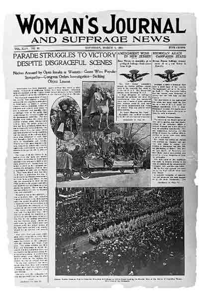 newspaper headline - Sufferage