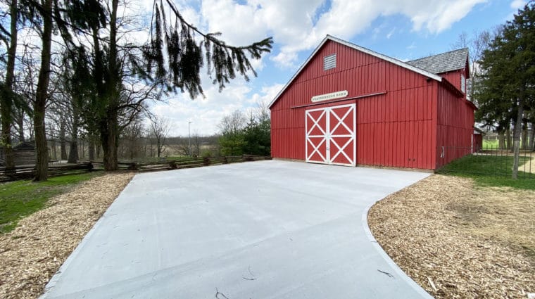 Featherston Barn Patio space