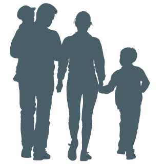 Family Walking Icon