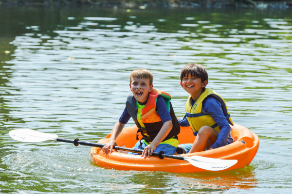 Kids in Canoe