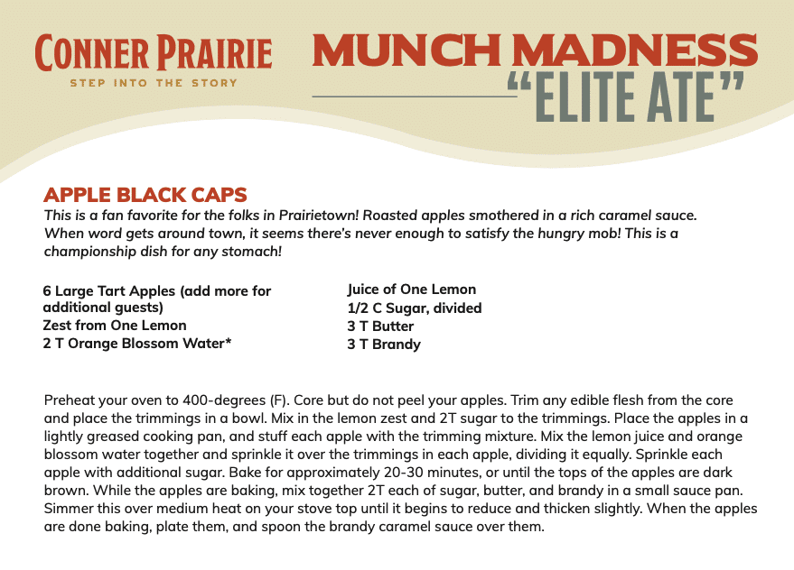 Apple Black Caps Recipe