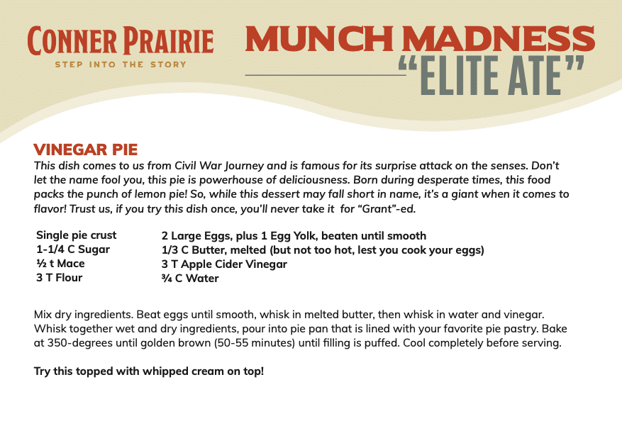 Vinegar Pie Recipe