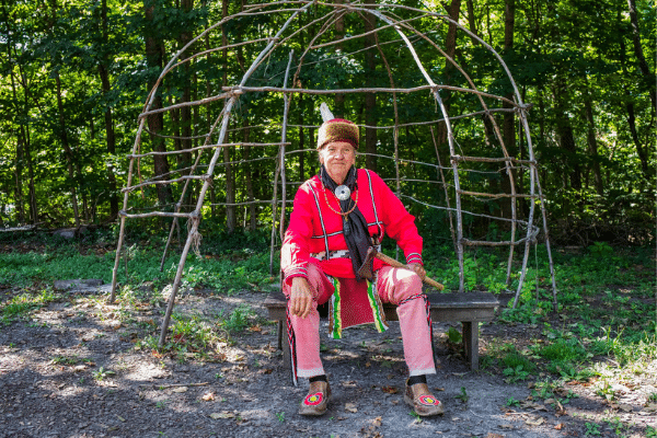 Mike Pace In Traditional Lenape Clothing