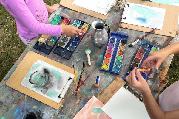 Watercolor Painting Station