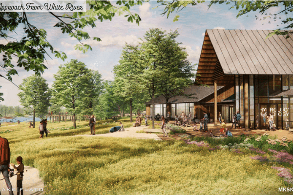 Ecology Center Approach From White River