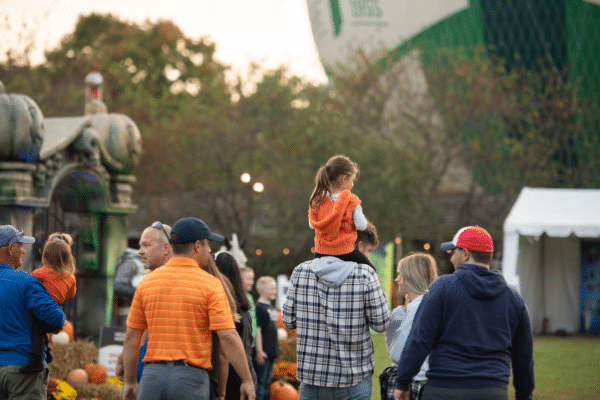 Group Exploring At Headless Horseman Festival