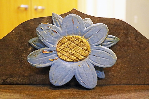 Flower adornment on a desk