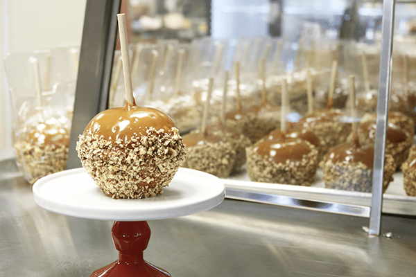 Hand-dipped caramel apples