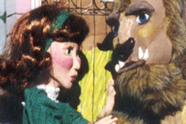 Beauty and the beast puppets