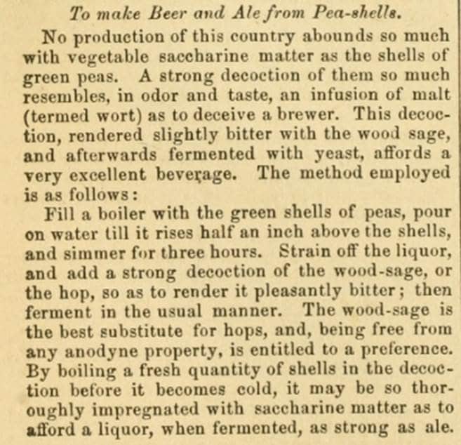 Image of how to make Beer and Ale from Pea -shells