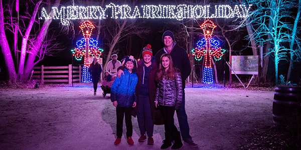 family at Merry Prairie Holiday