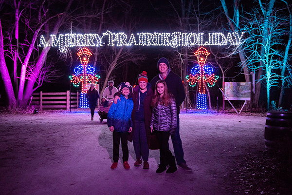 family at Merry Prairie Holiday