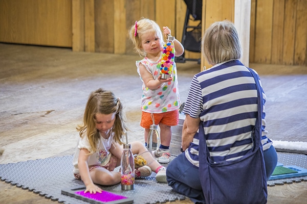 children at playtime on the prairie