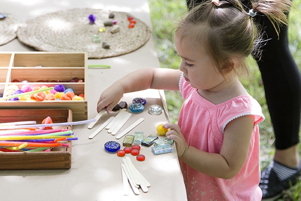 child at playtime on the prairie