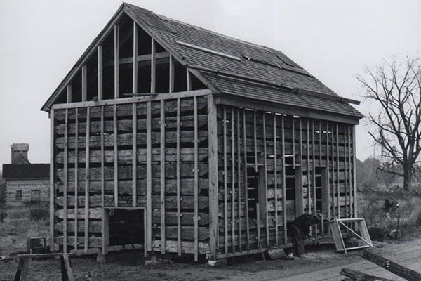 Image of the reconstruction of the Gregory house