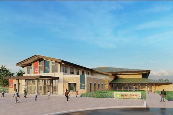 Museum experience center outdoor rendering