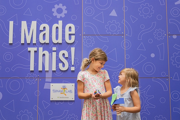two girls at spark!Lab