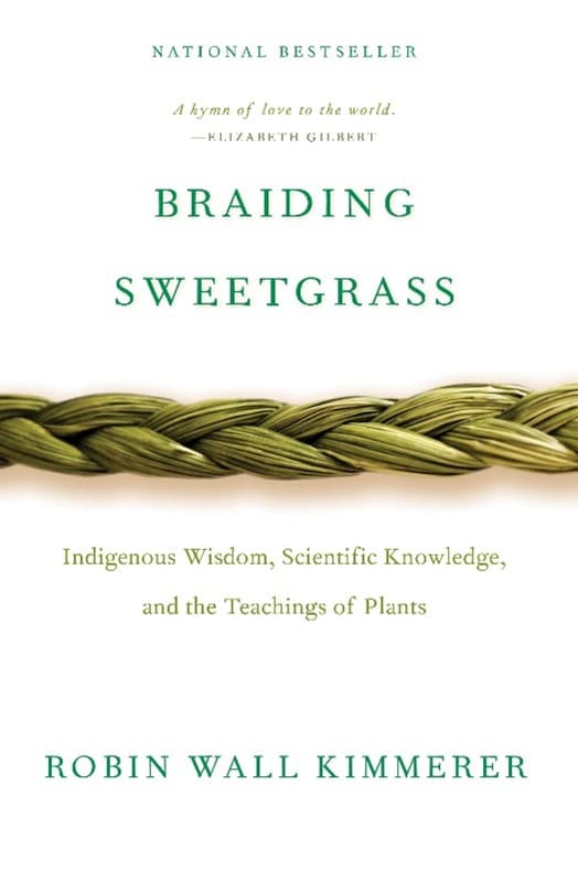 Photo of Braiding Sweetgrass book by Robin Wall Kimmerer