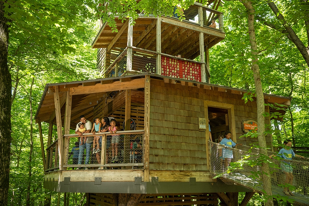 Children playing at Treetop Outpost