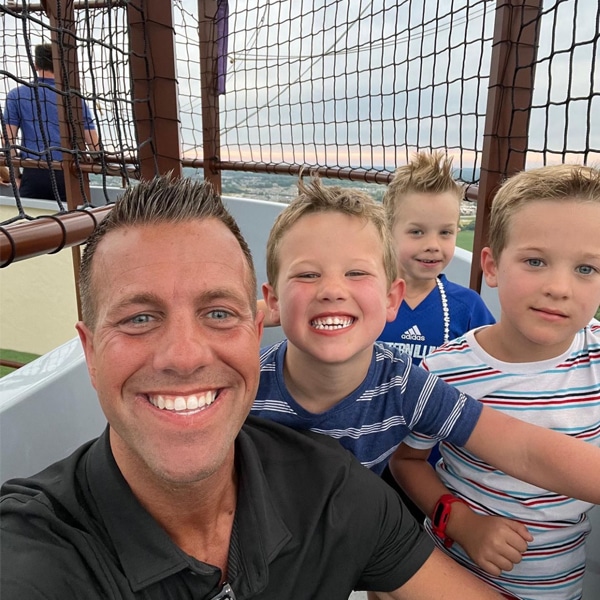 Family enjoying 1859 Balloon Voyage