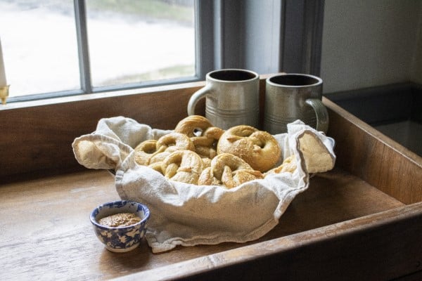 Photo of pretzels and mustard