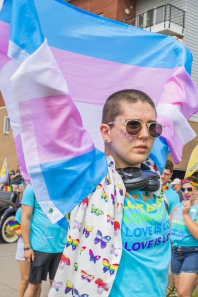 Individual at Indy pride with Conner Prairie