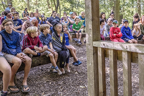 Children at the Nature Amphitheater