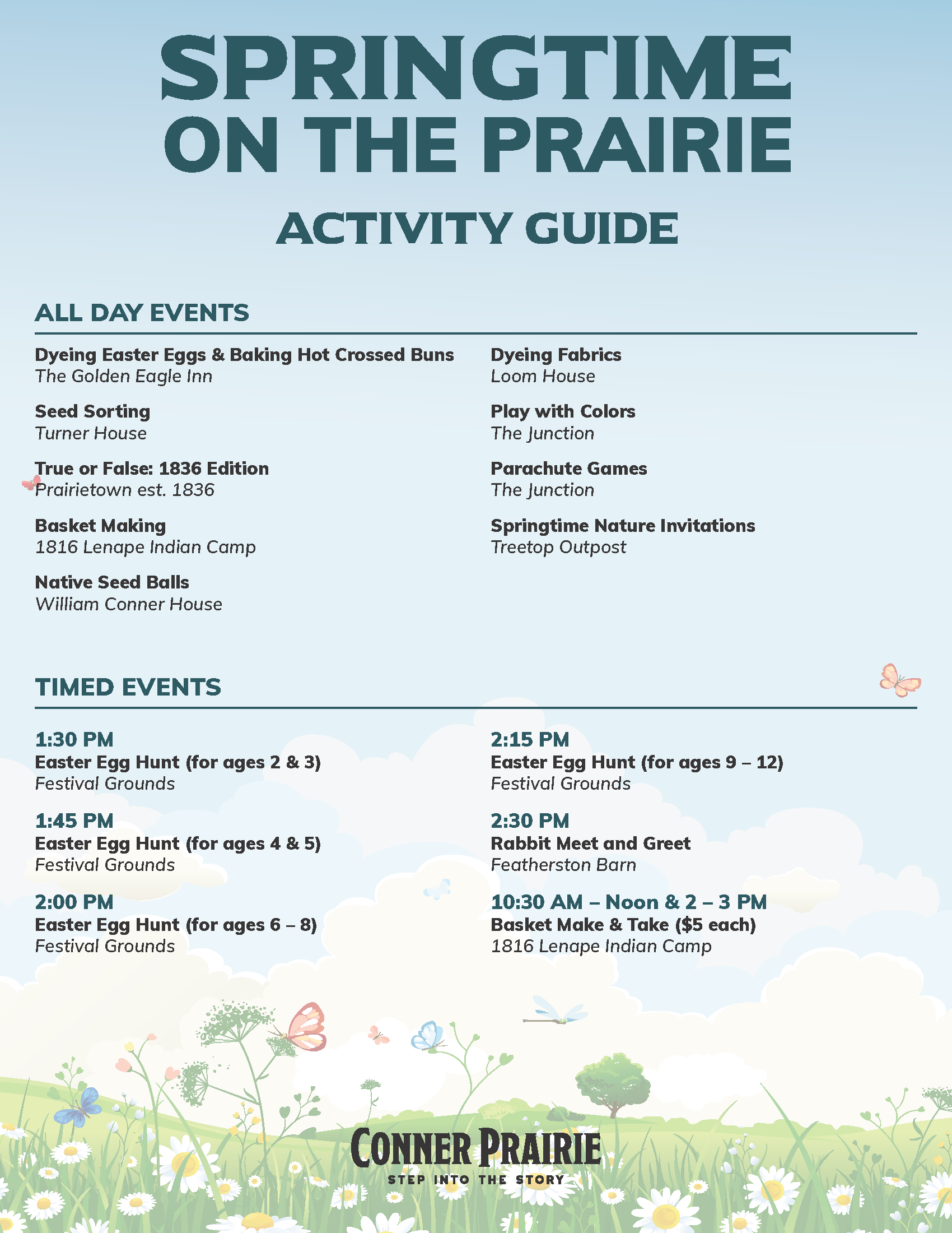 2025 Springtime on the Prairie activity guide